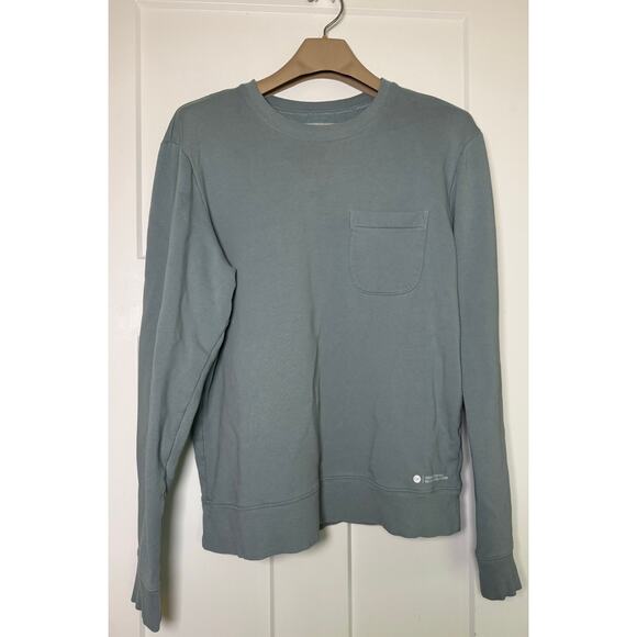 OUTERKNOWN‎ Men's All Day Sweatshirt Organic Cotton Luxe Ash Blue SIZE LRG - Picture 1 of 10